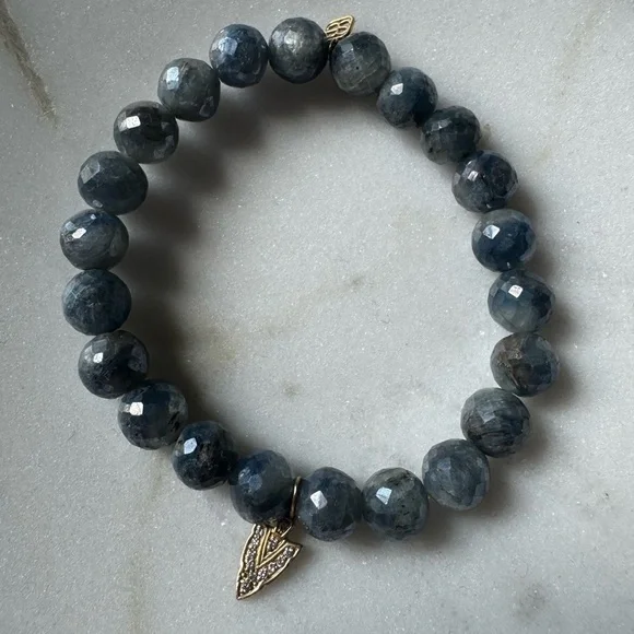 Sydney Evan Beaded Charm Bracelet with 14k Gold and Diamond Charm - Picture 6 of 12